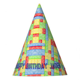 Custom Building Block Birthday Party Hat パーティーハット