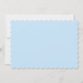 Custom Bunny Baby Boy Stationery Baby Shower ノートカード (裏面)