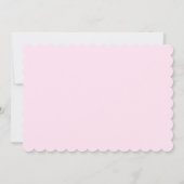 Custom Bunny Baby Girl Stationery Baby Shower ノートカード (裏面)