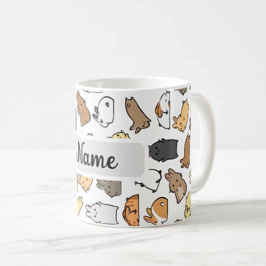 Custom bunny mug コーヒーマグカップ (正面右)