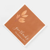 Custom Burnt Orange Boho Give Thanks Thanksgiving (コーナー)