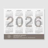 Custom Business 2026 Magnetic Calendar (正面)
