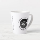 Custom Business Brand Logo カフェラテマグ (右アングル)