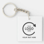 Custom Business Brand Logo キーホルダー (正面)