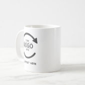 Custom Business Brand Logo コーヒーマグカップ (正面左)