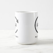 Custom Business Brand Logo コーヒーマグカップ (中央)