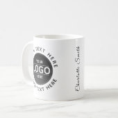 Custom Business Brand Logo コーヒーマグカップ (正面左)