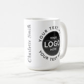 Custom Business Brand Logo コーヒーマグカップ (正面右)