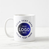 Custom Business Brand Logo コーヒーマグカップ (左)