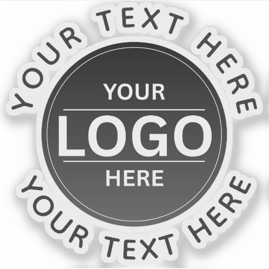 Custom Business Brand Logo シール (正面)