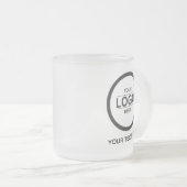 Custom Business Brand Logo フロストグラスマグカップ (正面右)