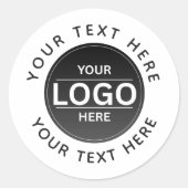 Custom Business Brand Logo ラウンドシール (正面)