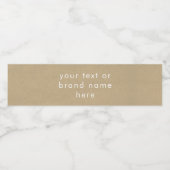 Custom Business Brand Text Professional Kraft ペットボトルラベル (シングルラベル)