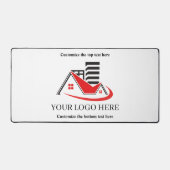 Custom Business Branded Logo QR Scan Code Text デスクマット (正面)