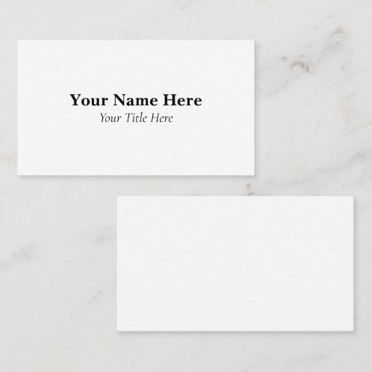 Custom Business Card 名刺 (正面/裏面)