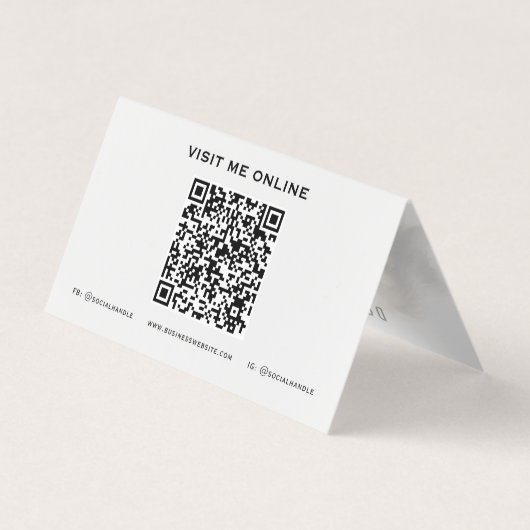 Custom Business Card for Dog Trainers with QR Code 名刺 (裏面)