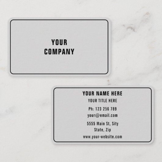 Custom Business Cards Example Design Your Own 名刺 (正面/裏面)