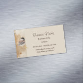 Custom Business Chickadee Bird Business マグネット名刺 (インサイチュ)