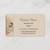 Custom Business Chickadee Bird Business 名刺 (正面)