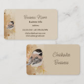Custom Business Chickadee Bird Business 名刺 (正面/裏面)