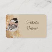 Custom Business Chickadee Bird Business 名刺 (裏面)