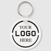 Custom Business Company Logo Employee キーホルダー (正面)