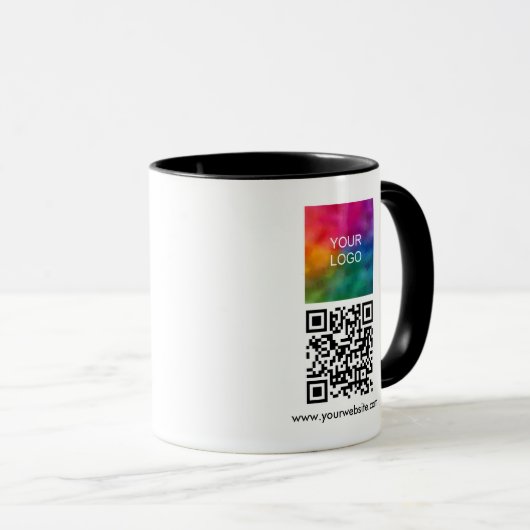 Custom Business Company Logo QR Code Combo マグカップ (正面右)