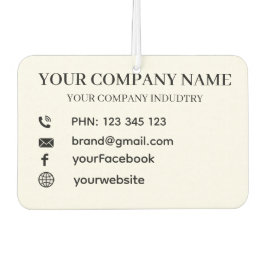 Custom Business Company Promotional Branding Gift カーエアーフレッシュナー