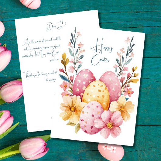 Custom Business Easter Greeting Card  カード