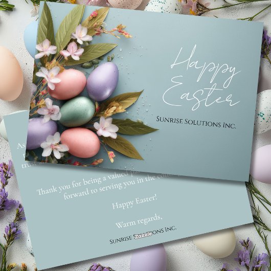 Custom Business Easter Greeting Card  シーズンカード