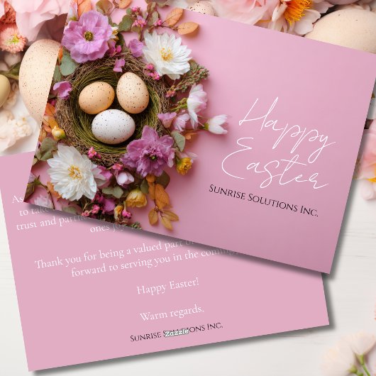 Custom Business Easter Greeting Card  シーズンカード