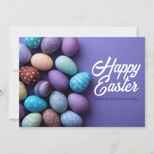 Custom Business Easter Greeting Card  シーズンカード (正面)