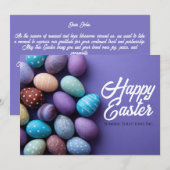 Custom Business Easter Greeting Card  シーズンカード (正面/裏面)