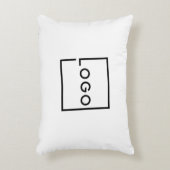 Custom Business Logo アクセントクッション (正面(垂直))