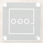 Custom Business Logo ガラスコースター (裏面)