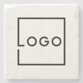 Custom Business Logo ストーンコースター (正面)