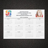 Custom Business Logo 2025 Company Calendar Magnet