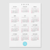 Custom Business Logo 2026 Calendar Holiday Cards (正面)