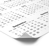 Custom Business Logo 2026 Company Calendar ポスター (角)