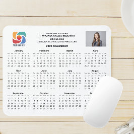 Custom Business Logo 2026 Company Calendar マウスパッド
