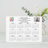 Custom Business Logo 2026 Company Calendar Card (スタンド正面)