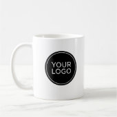 Custom Business Logo and Employee Name コーヒーマグカップ (左)