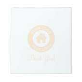 Custom Business Logo And Message ノートパッド (正面)