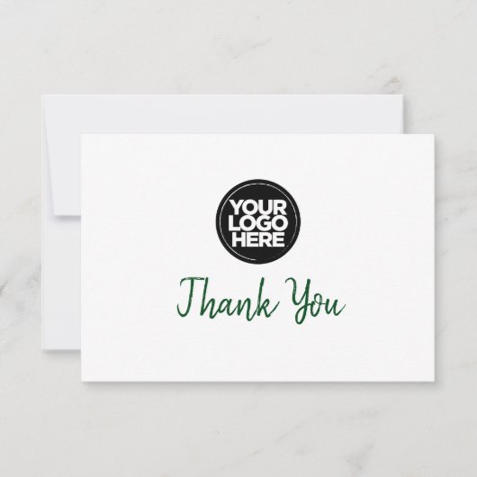 Custom Business Logo And Message Thank You Card 招待状 (正面)
