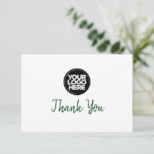 Custom Business Logo And Message Thank You Card 招待状 (スタンド正面)