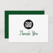 Custom Business Logo And Message Thank You Card 招待状 (正面/裏面)
