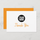 Custom Business Logo And Message Thank You Card 招待状 (正面/裏面)