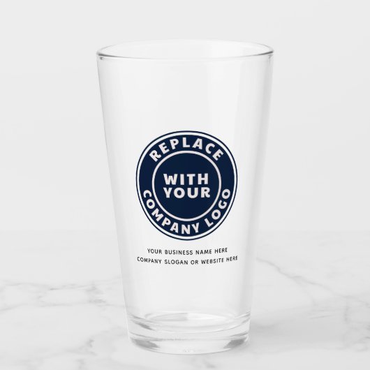 Custom Business Logo and Name タンブラーグラス (正面)