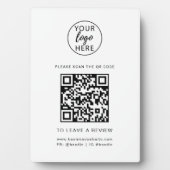 Custom Business Logo and QR Code  フォトプラーク (正面)