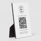 Custom Business Logo and QR Code  フォトプラーク (側面)